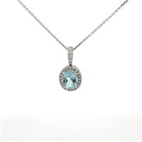 Collar Mirco Visconti Mujer in Oro Acquamarina 3.32 Ct LS7/AC - LS7/AC